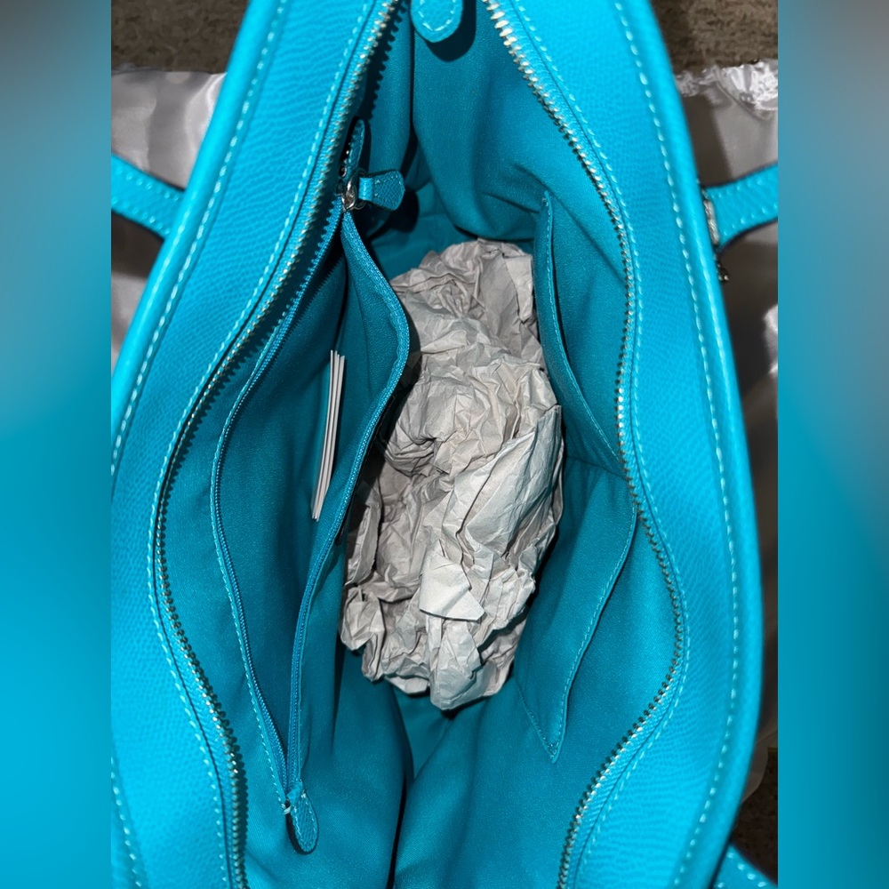 Coach Turquoise Tote Bag - Picture 5 of 12